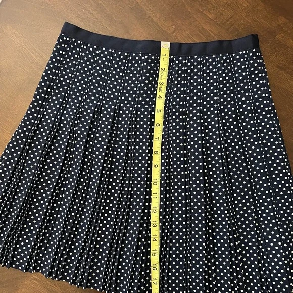 Excellent used J Crew polka dot skirt size 2 (SOLD) - Picture 3 of 9